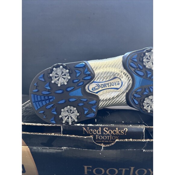 NEW Footjoy Classics Dry Premiere SZ11 Mens Golf Shoes 53674 WH/BLK Ostrich 11 W main image 5